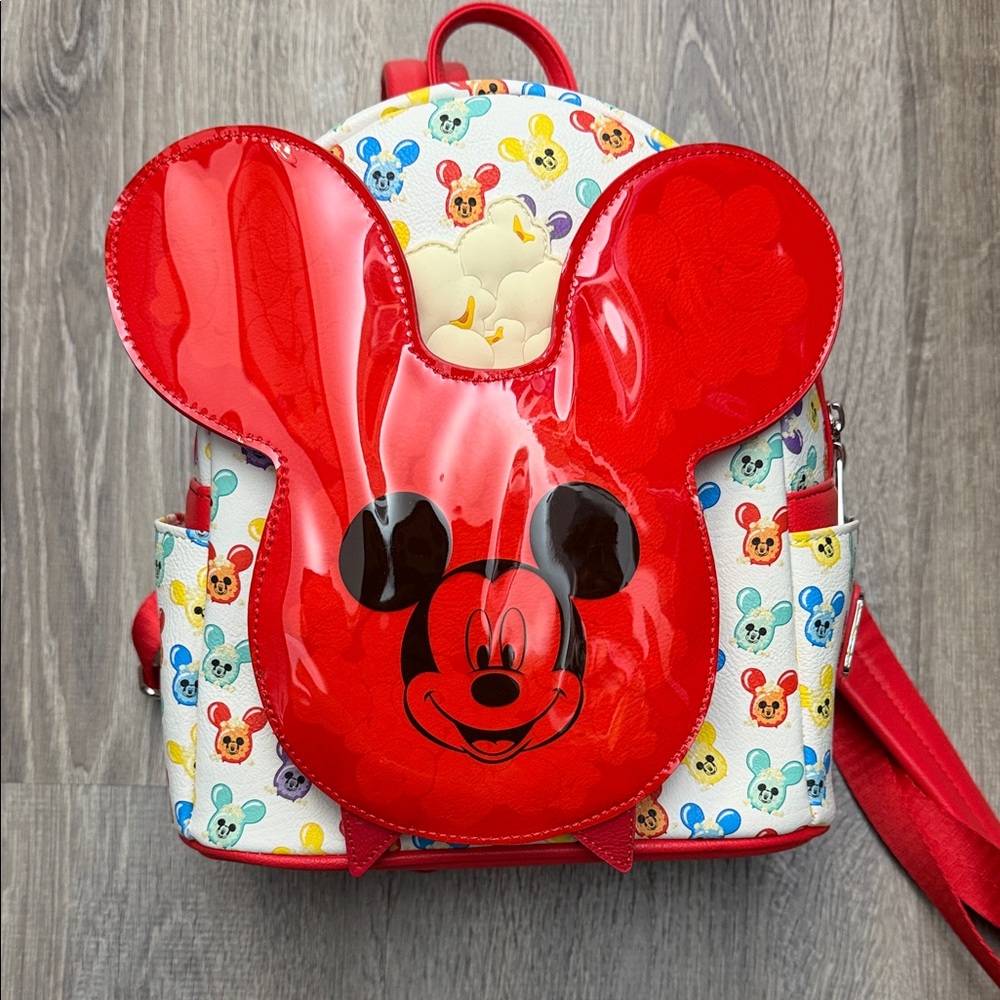 Disney loungefly Red Mickey Mouse balloon Backpack